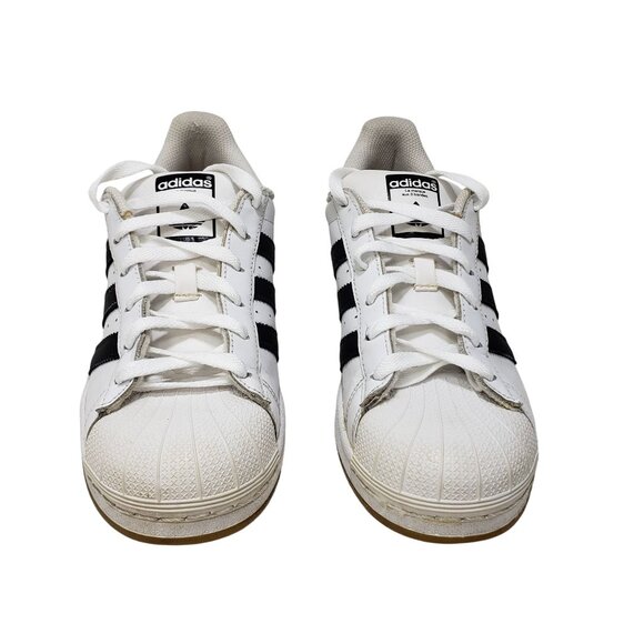 Adidas Originals Superstar White & Black Low-Top Sneakers Men's Size 7 - Picture 8 of 9